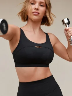 Next Noir - Soutien-gorge C-H Active Sports Antibounce Dry Tech à Impact élevé Best