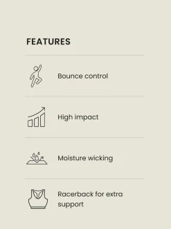 Next Noir - Soutien-gorge de sport B-G Active Impact élevé Dry Tech Online