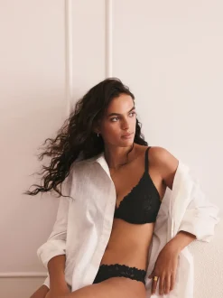 Next Noir - Soutien-gorge Dentelle Ultimate Comfort pigeonnant non rembourré Hot