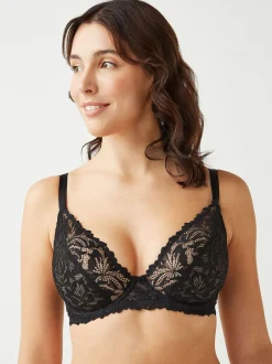 Next Noir - Soutien-gorge Dentelle Ultimate Comfort DD+ non rembourré pigeonnant Sale