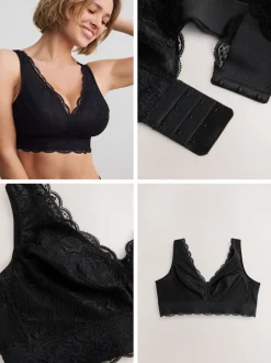 Next Noir - Soutien-gorge en dentelle maintien total Outlet