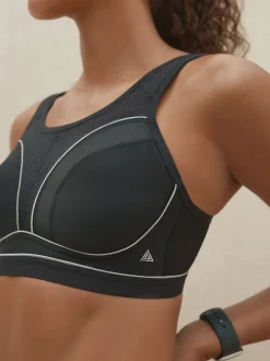 Next Noir - Soutien-gorge non rembourré BG Active Sports High Impact Dry Tech Sale