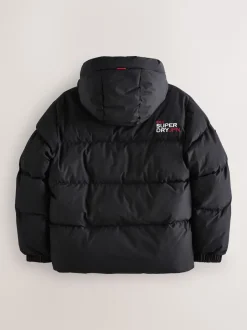 Superdry Noir - Sports Puffer Coat Discount