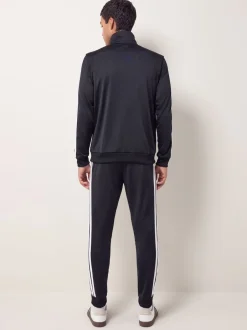 adidas - Survêtement Sportswear Basic 3 bandes en tricot Noir Discount