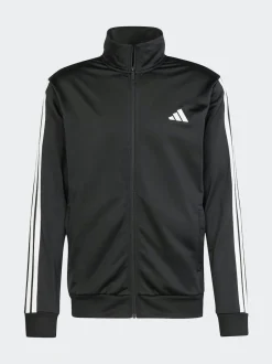 adidas - Survêtement Sportswear Basic 3 bandes en tricot Noir Discount