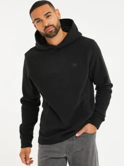 Threadbare Noir - Sweat à capuche en micropolaire Outlet