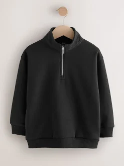 Next Noir - Sweat-shirt à col zippé (3-16ans) Discount