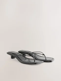 Next Noir - Talons bas à bout carré