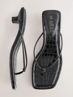 Next Noir - Talons bas à bout carré