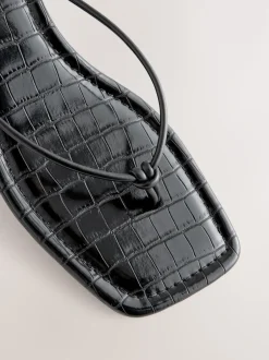 Next Noir - Talons bas à bout carré