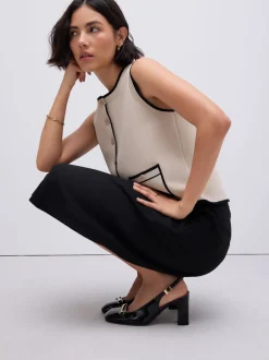 Next Noir - Talons de bloc arrière à bride arrière Clearance