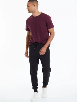 Threadbare - Cotton Blend Joggers Noir Sale