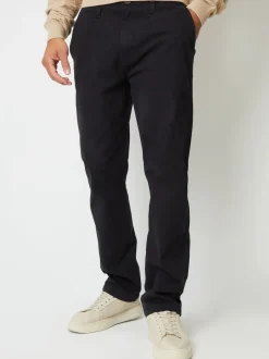 Threadbare Noir - Coupe droite Canvas Pantalons With Extensible Sale