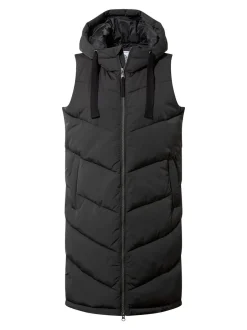 Tog 24 Noir - Ranskill Long Padded À capuche Gilet Clearance