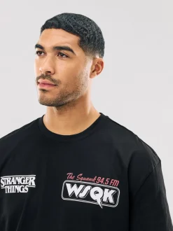 Next Noir - T-shirt à imprimé graphique Stranger Things Online