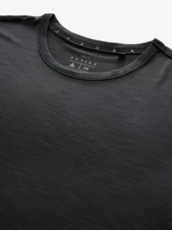 Next - T-shirt à manches courtes - Haut d’entraînement Active Gym Noir Clearance