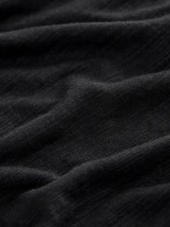 Next Noir - T-shirt léger à manches courtes Col rond Active Outlet