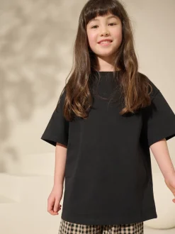 Next Noir - T-shirt oversize 100% coton (3-16ans) Best