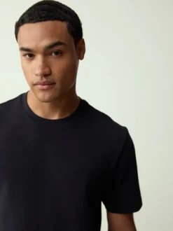 Next - T-shirt épais doux au toucher élégant Noir New