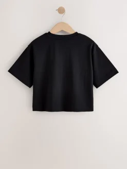 Next Noir - T-shirt épais oversize (3-16ans)