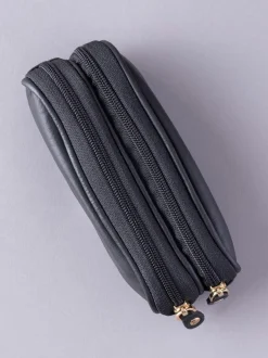 Lakeland Leather - Étui Lakeland en cuir à deux verres Noir Discount