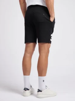 U.S. Polo Assn Noir - . Mens Classic Fit 100% Cotton Player 3 Sweat Shorts New