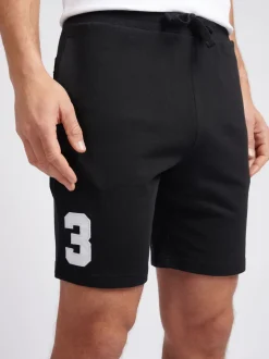 U.S. Polo Assn Noir - . Mens Classic Fit 100% Cotton Player 3 Sweat Shorts New
