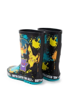 Vanilla Underground Noir - Kid Bottes en caoutchouc Pokemon enfant avec poignées Discount