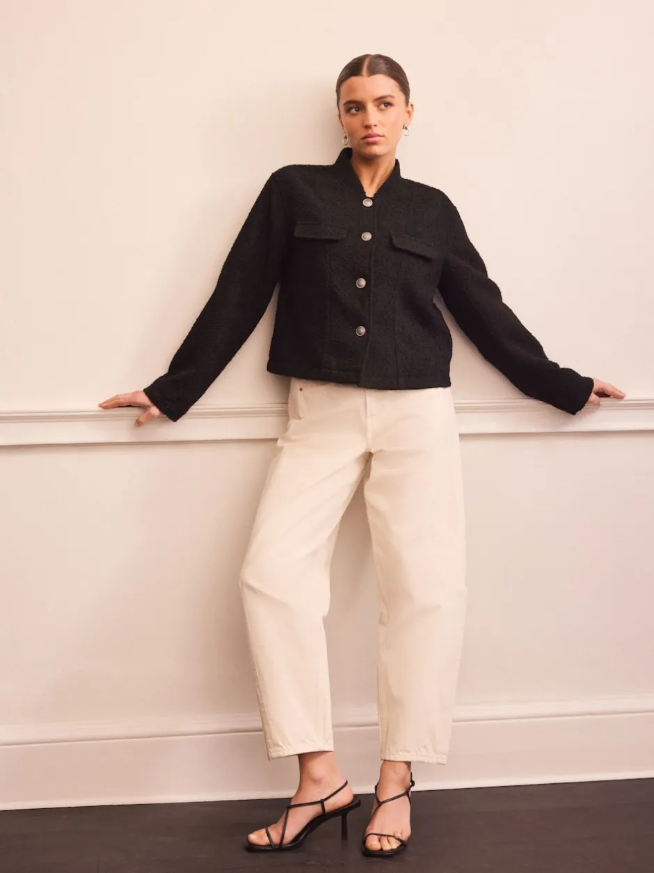 Next Noir - Veste bouclée