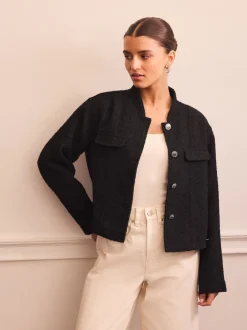 Next Noir - Veste bouclée