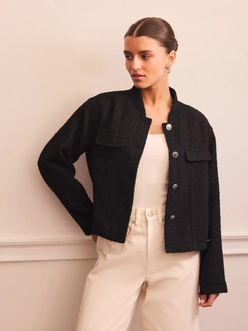 Next Noir - Veste bouclée