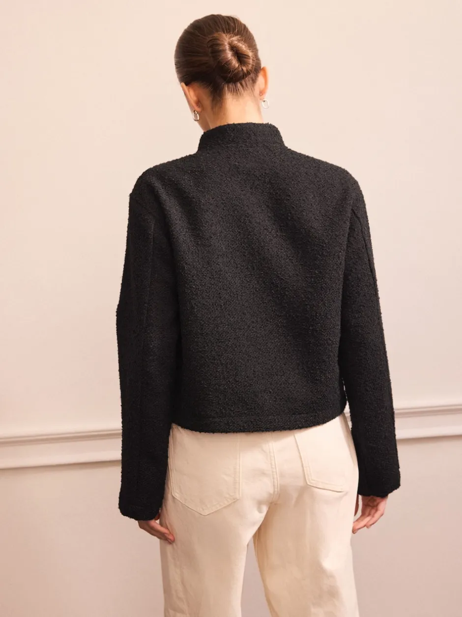 Next Noir - Veste bouclée
