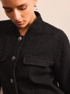 Next Noir - Veste bouclée