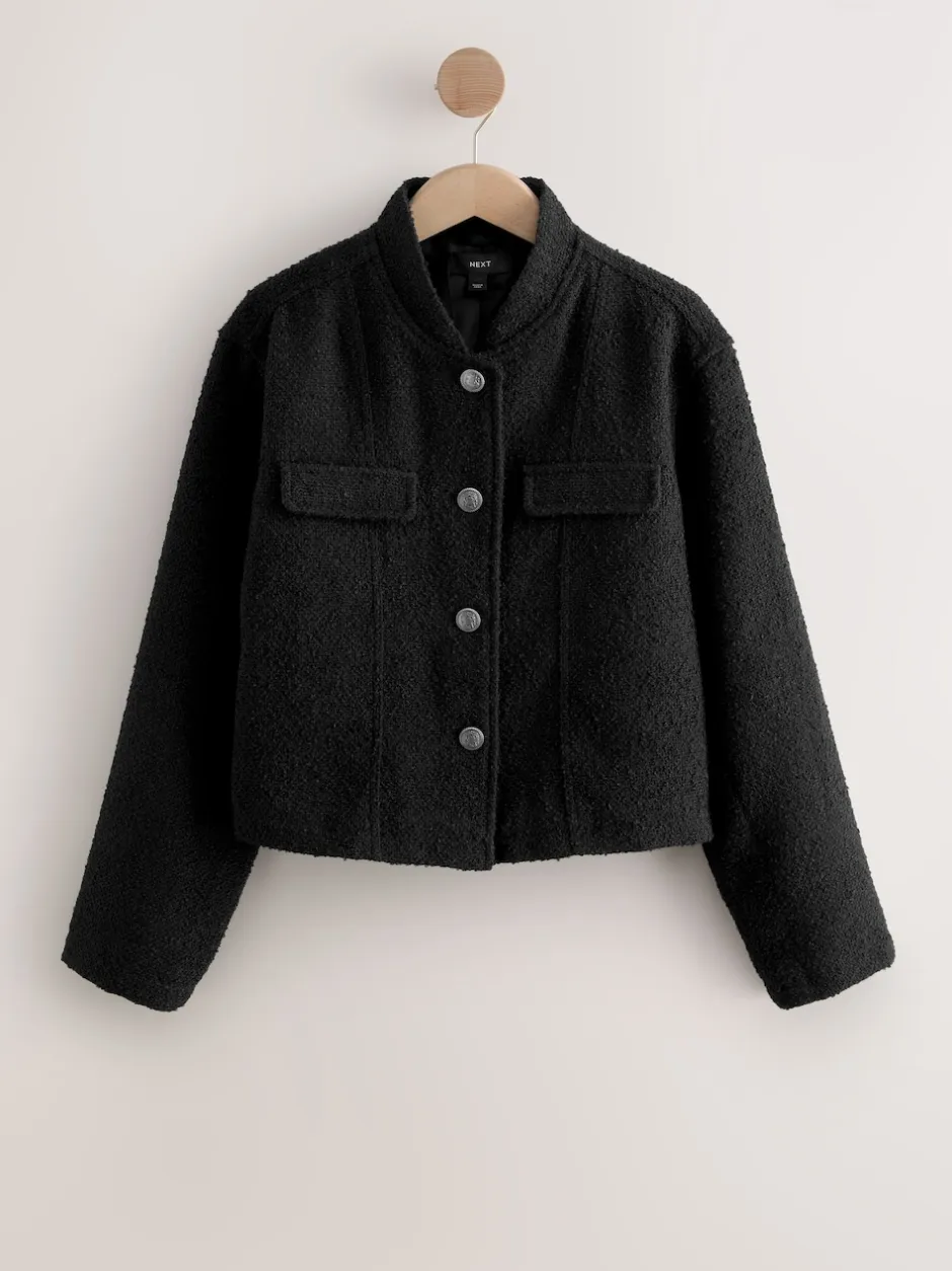 Next Noir - Veste bouclée
