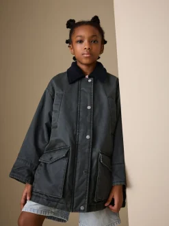 Next Noir - Veste cirée en fausse (5-14ans) Discount