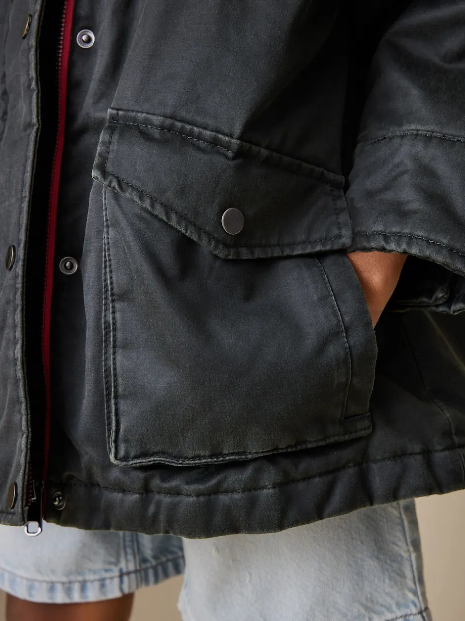 Next Noir - Veste cirée en fausse (5-14ans) Discount