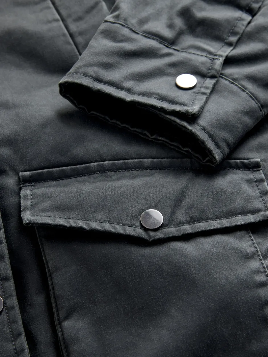 Next Noir - Veste cirée en fausse (5-14ans) Discount