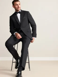 Next Noir - Veste de costume en 100% laine italienne Nova Fides Signatures Coupe classique Sale