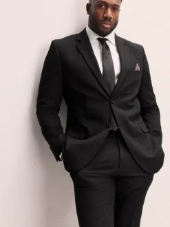 Next Noir - Veste de costume extensible Ajusté aux Muscles Motionflex Online