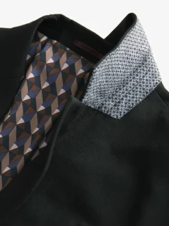 Next Noir - Veste de costume extensible Ajusté aux Muscles Motionflex Online