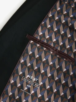 Next Noir - Veste de costume extensible Ajusté aux Muscles Motionflex Online