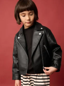 Next Noir - Veste de motard en PU (3-16yrs) Best
