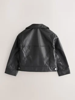 Next Noir - Veste de motard en PU (3-16yrs) Best