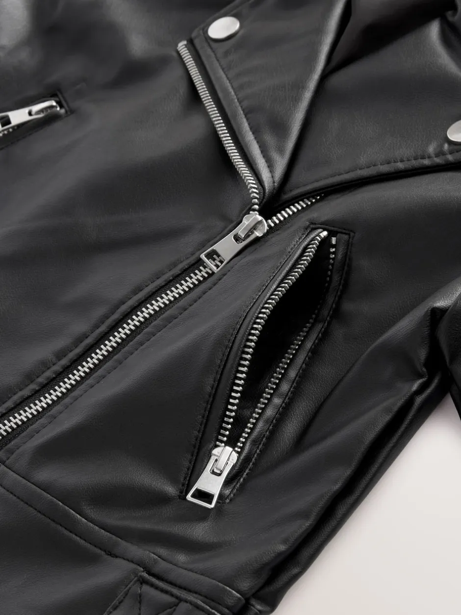 Next Noir - Veste de motard en PU (3-16yrs) Best