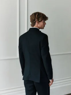 Next Noir - Veste de smoking double boutonnage en laine 100Signature Nova Fides