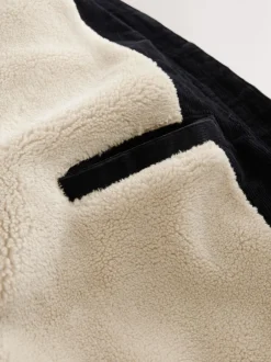 Next Noir - Veste doublée en velours côtelé et en peau de mouton Best