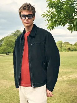 Next Noir - Veste doublée en velours côtelé et en peau de mouton Best