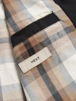 Next Noir - Veste Harrington à doublure Imperméable À carreaux Discount