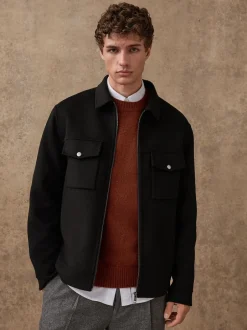 Next Noir - Veste N.premium en laine douce au toucher New