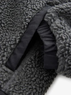 Superdry - Veste zippée et imitation peau de mouton Noir Discount